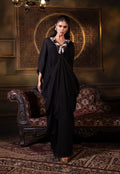 Embroidered Indo Western Set in Black