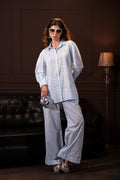 Embroidered Co-ord Set in Baby Blue