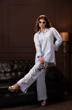 Embroidered Co-ord Set in Baby Blue