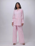 Baby Pink Co-ord Set - Textured Co-ord Set in Baby Pink