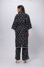 Printed Two Co-ord Set in Black