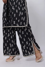 Printed Two Co-ord Set in Black