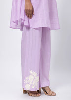 Shirt styled Kaftan Co-ord Set in Lilac