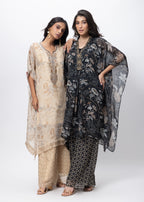 Kaftan Styled Coord Set in Ecru