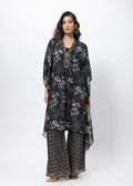 Kaftan Styled Coord Set in Black