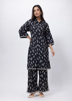 Printed Two Co-ord Set in Black