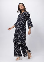 Printed Two Co-ord Set in Black